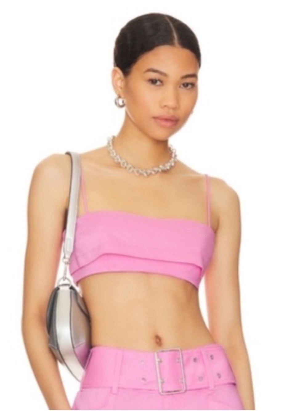 Lovers & Friends Lorelei Bra Top in Pink Crop Women’s Large